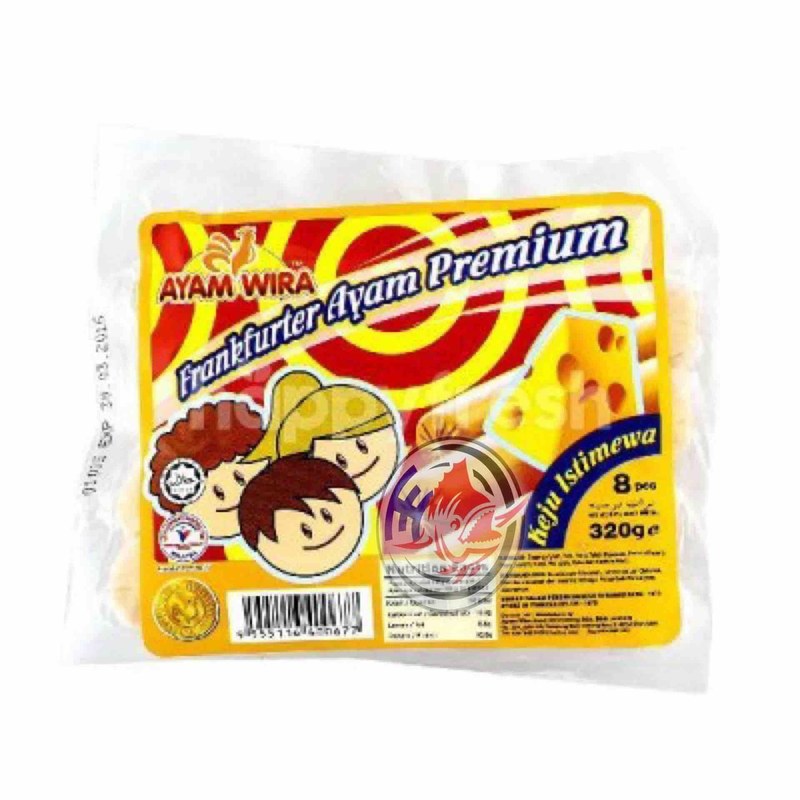 AYAM WIRA AW CHEESE CHICKEN FRANK (8PCS)
