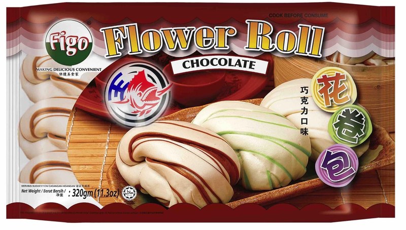 FIGO FIGO FLOWER ROLL CHOC 8'S 320G